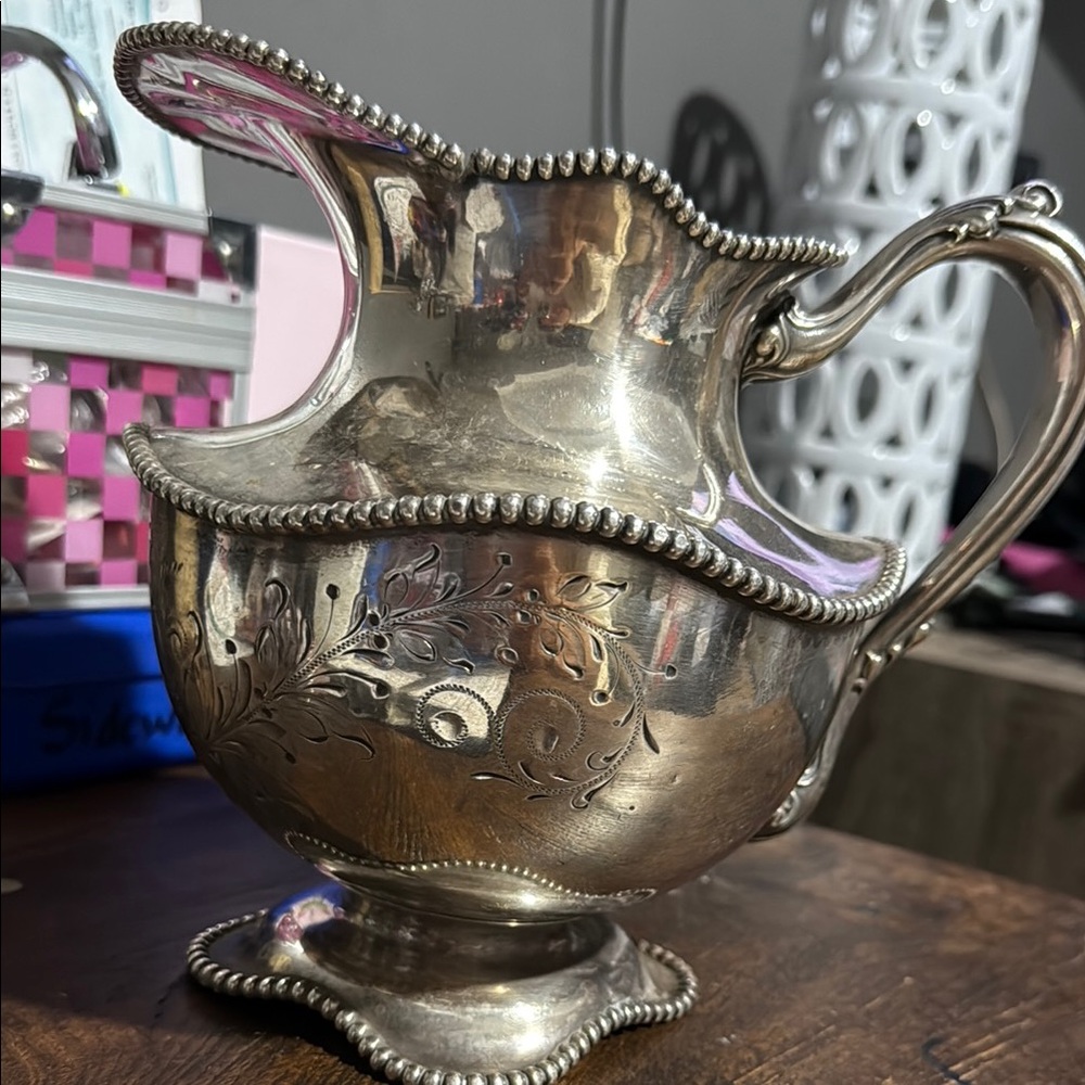 Elegant Silver Pitcher